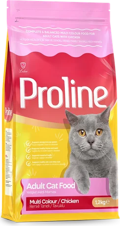 Renkli Taneli Tavuklu Yetişkin Kedi Maması ambalajı