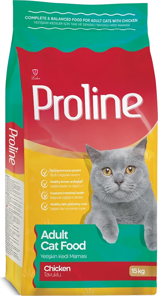 Tavuklu Yetişkin Kedi Maması ambalajı, 15 kg