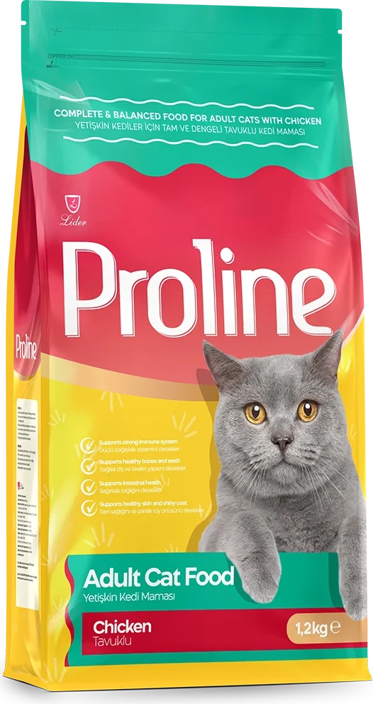Tavuklu Yetişkin Kedi Maması ambalajı, ön